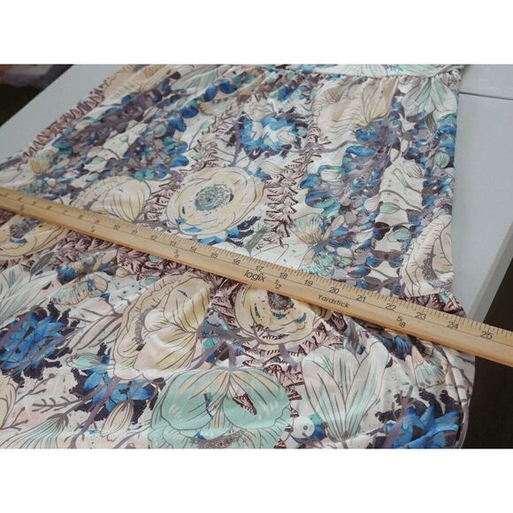 Women's Floral V-neck Button accent Midi Dress L - Picture 9 of 9